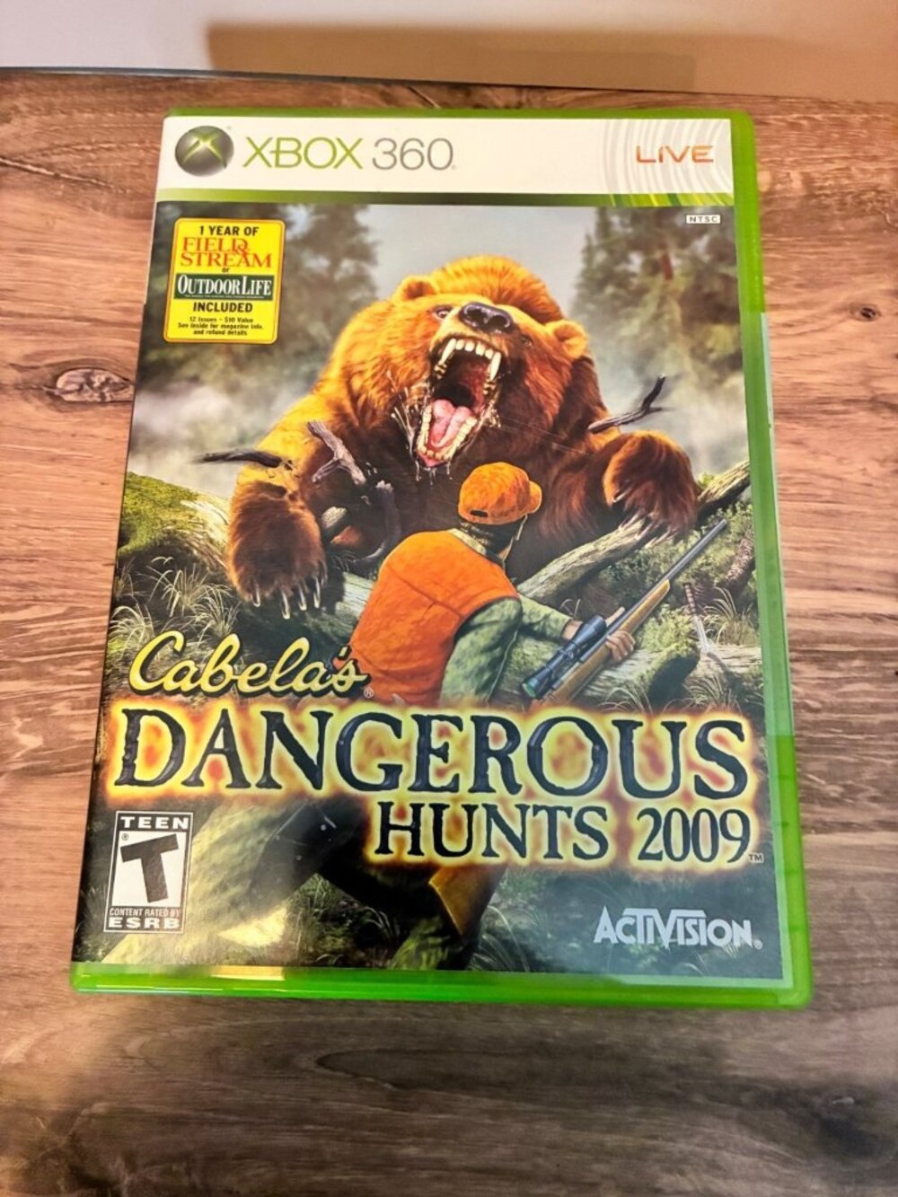 Cabelas Dangerous Hunts 2009 Xbox 360 (NTSC) ESRB T Not Tested Complete
